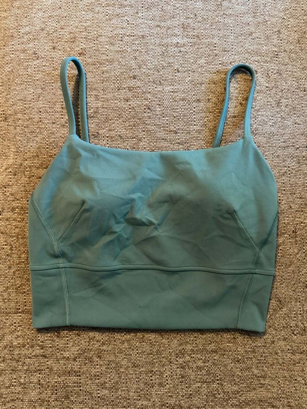 Lululemon Wunder Train Strappy Tank Top Sage Green Size 4